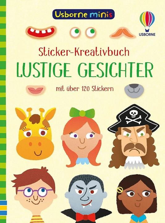 Image du produit Usborne Minis - Livre de création d'autocollants : Visages amusants