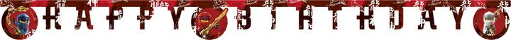 Actual product image Procos Buchstabenkette Happy Birthday Lego Ninjago