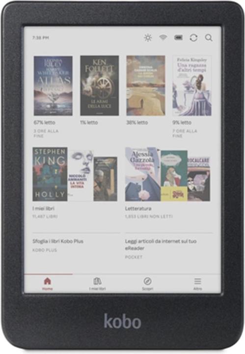 Kobo Clara Colour (6", 16 GB, Schwarz)