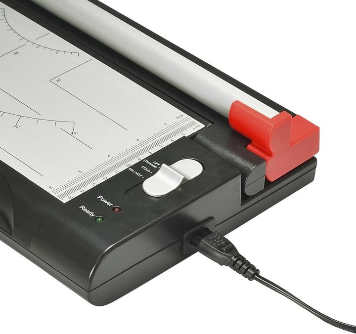 Actual product image Ecobra Safety roll cutter DIN A4 + laminator 2 in 1 version: Roll cutter + laminator (A4)