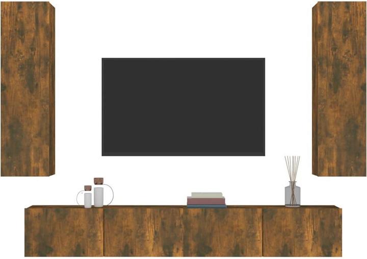 Produktbild VidaXL 4-tlg. TV-Schrank-Set Räuchereiche Holzwerkstoff,Farbe