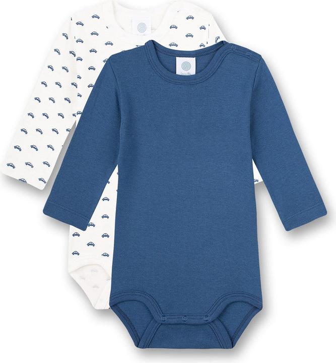 Actual product image Sanetta Long sleeve body 2-pack Blue / White Gr. 56 (56)