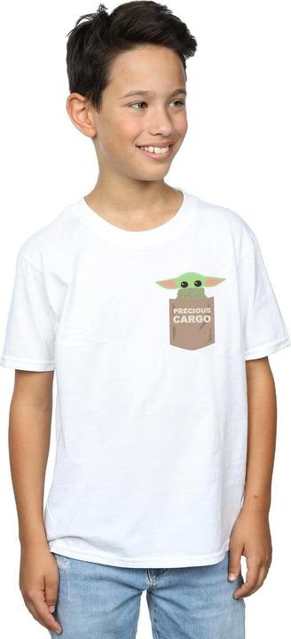 Actual product image Star Wars Boys The Mandalorian The Child Cargo Pocket T-Shirt (140, 146)