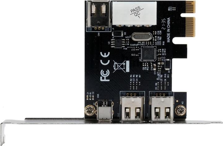 Produktbild Exsys GmbH PCI-Express FireWire 1394a Karte mit 3+1 Ports (Via)