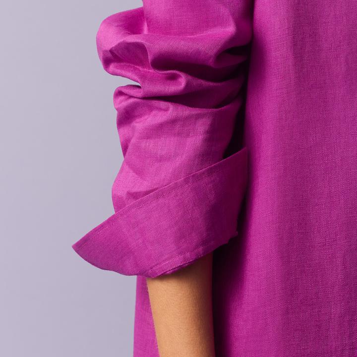 Produktbild La Redoute Collections Langärmeliges Maxikleid aus Leinen (40)
