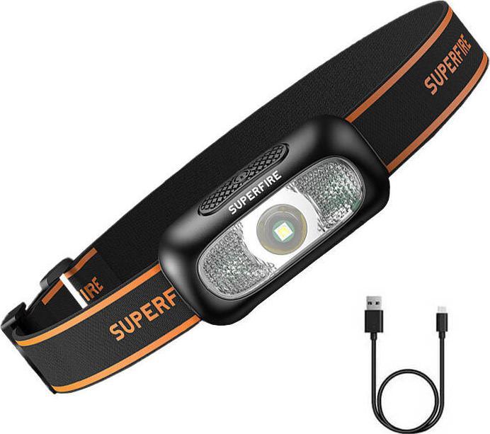 Actual product image Superfire HL05-D headlight, 110lm, USB (110 lm)