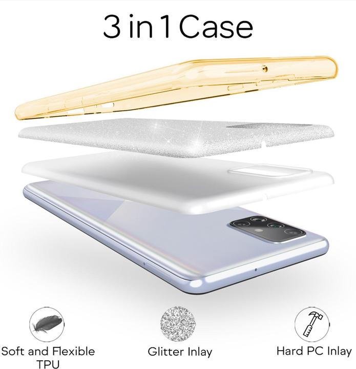 Immagine prodotto Nalia Copertura glitterata (Samsung Galaxy A51)