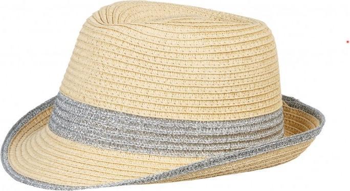Souza for Kids Kinder-Strohhut Liny Natur-Silber, 3-7 Jahren