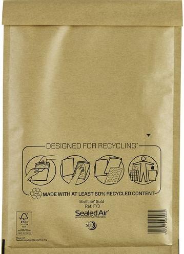 Actual product image Sealed Air Mail Lite polyethylene envelope Gold
