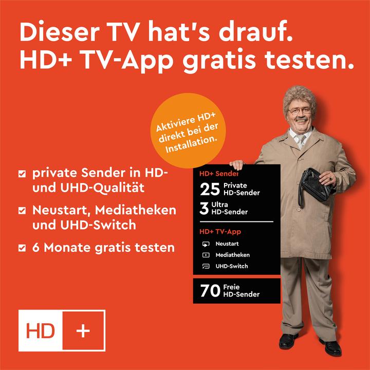 Actual product image Telefunken Fernseher 43 Zoll Smart TV VIDAA (4K UHD, HDR Dolby Vision, HD+ 6 Monate, Triple-Tuner) (43", LED, 4K, 2025)