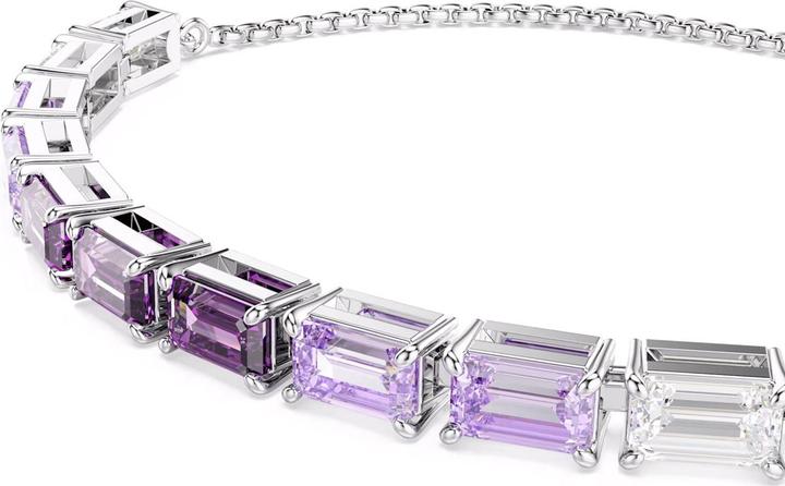 Swarovski Matrix Armband Baguette Schliff Violett (24 cm, Swarovski Metal)