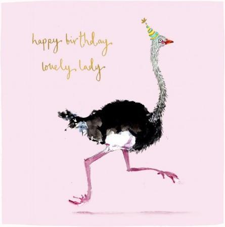 Produktbild Louise Mulgrew Glückwunschkarte Happy Birthday lovely Lady - Strauss - von (1 Stk.)