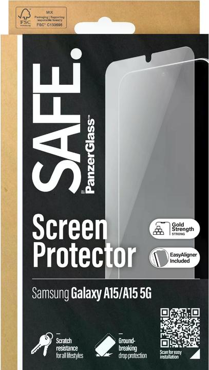Actual product image Safe Ultra-Wide Fit (1 Piece, Samsung Galaxy A15 5G, Samsung Galaxy A15)