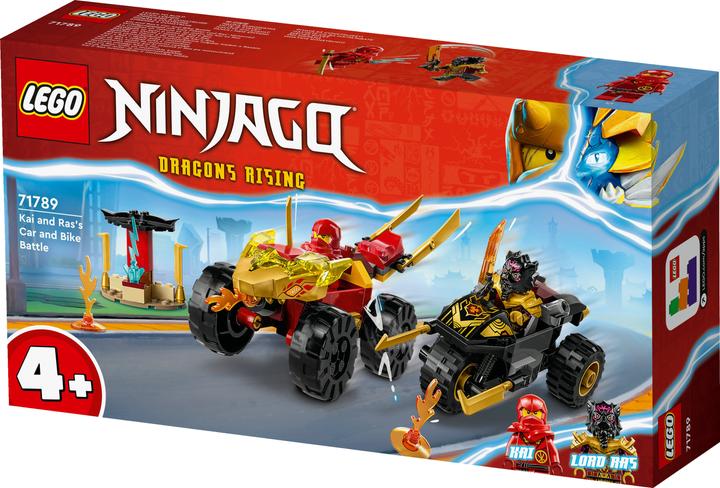 Produktbild LEGO Verfolgungsjagd mit Kais Flitzer und Ras' Motorrad (71789, LEGO Ninjago)