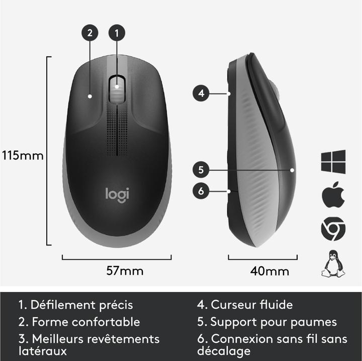 Immagine prodotto Logitech M190 (Senza fili)