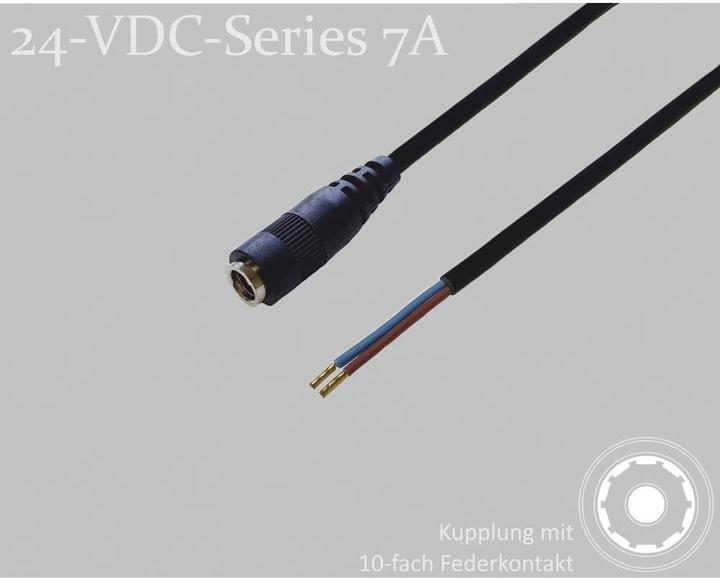 Produktbild BKL Electronic 075912 DC-Steckverbinder DC-Kupplung - Aderendhülsen 2.1 mm 1.