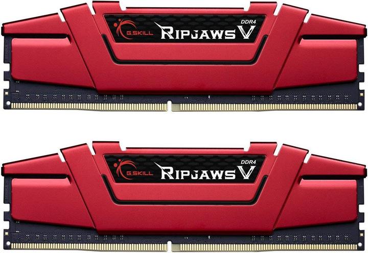Produktbild G.Skill Atmintis Ripjaws V, DDR4, 32 GB, 2400 MHz, CL15 (F4-2400C15D-32GVR) (2 x 16GB, 2400 MHz, DDR4-RAM, DIMM)