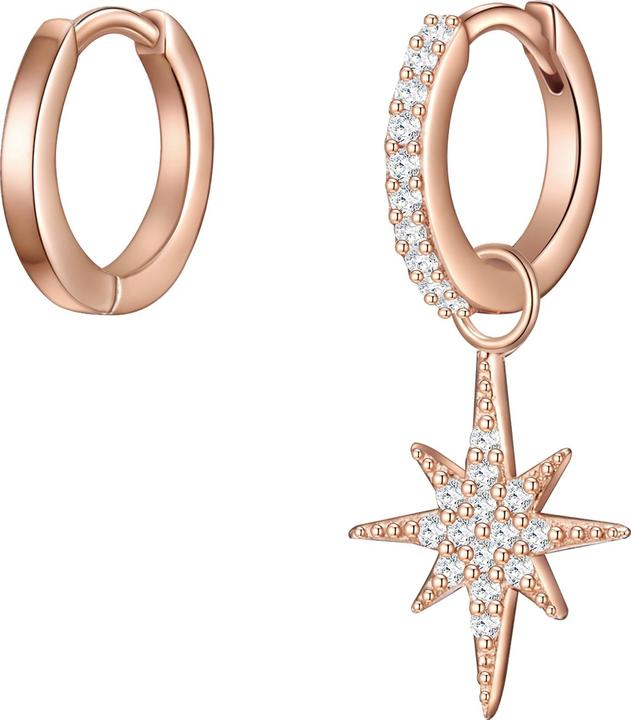 Glanzstücke München Damen Stern Sterling Silber Zirkonia roségold - 15840 (Sterling Silber)