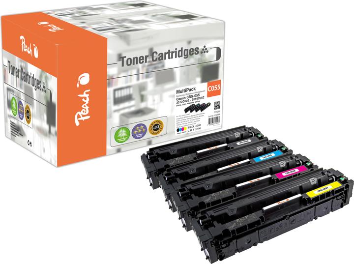 Produktbild Peach Spar Pack Tonermodule ersetzt Canon CRG-055
