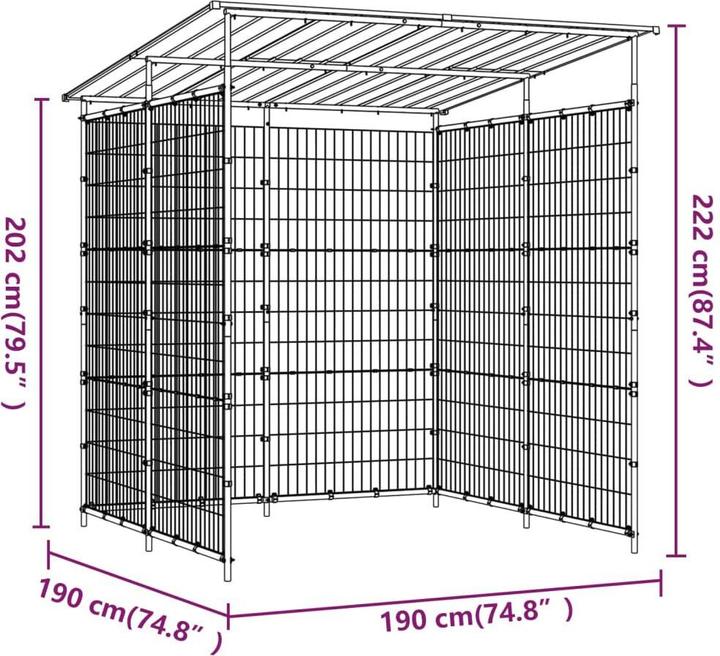 Actual product image VidaXL Bicycle shed