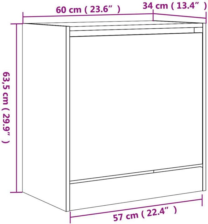 Produktbild VidaXL Nalani (60 x 34 x 63.5 cm)