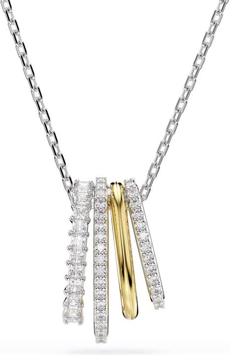 Produktbild Swarovski Hyperbola Halskette Verschiedene Schliffe Weiss Metallmix (Swarovski Metall)