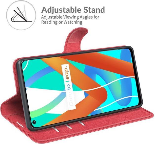 Produktbild MU Classic Litchi Leder Bookcover Series (Realme 8 5G)