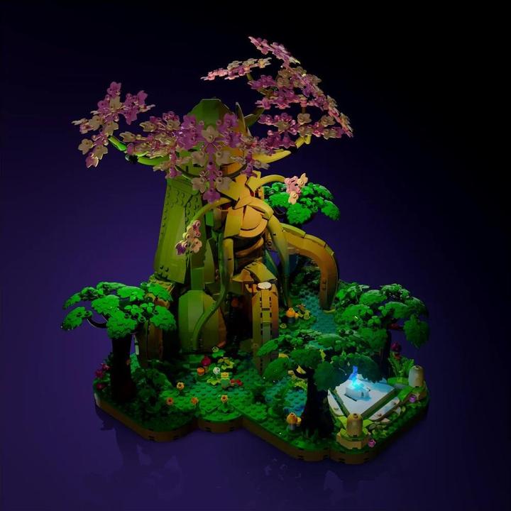 Actual product image Light my bricks LMB 2.0 LED Light Set for LEGO 77092 The Legend of Zelda - Deku Tree 2-in-1