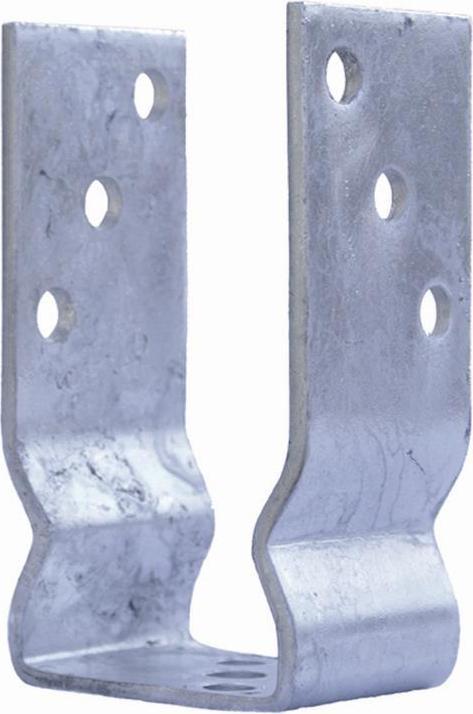 Produktbild Rewwer Tec REWWER-TEC U-Form-Lasche 121mm + Wulst Bodenhülse Pfostenschuh Pfostenfuss Gartenzaun Zäune