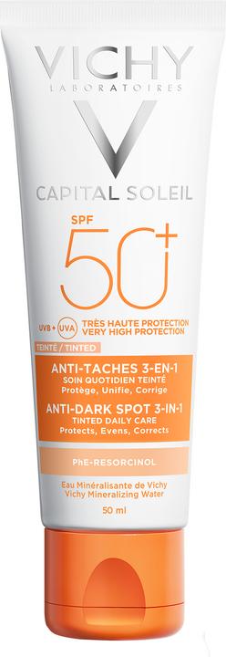 Vichy Idéal Soleil Anti Pigmentflecken Gesichtscreme (Sonnencreme Gesicht, SPF 50+, 50 ml, 77 g)