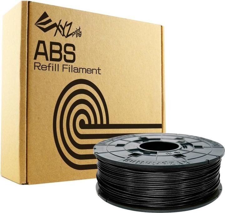 XYZprinting Cassetta di filamento ABS Refill Da Vinci (ABS, 1.75 mm, 600 g, Nero)