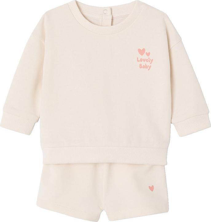 Image du produit Vertbaudet Baby-Set: Sweatshirt & Shorts mit Recycling-Polyester (98)