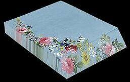 Produktbild Edition Gollong Notizblock - Notizzettel. Schrgschnittblock -Blumen und Schmetterlinge /blanko