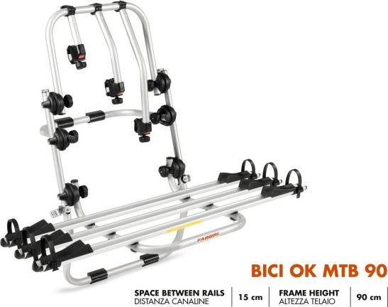 Produktbild Fabbri Fahrradheckträger für 3 MTB 90cm