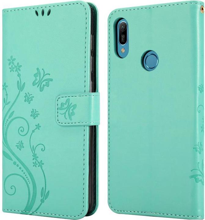 Actual product image Cadorabo Flower Book Cover (Huawei Y6 (2019))