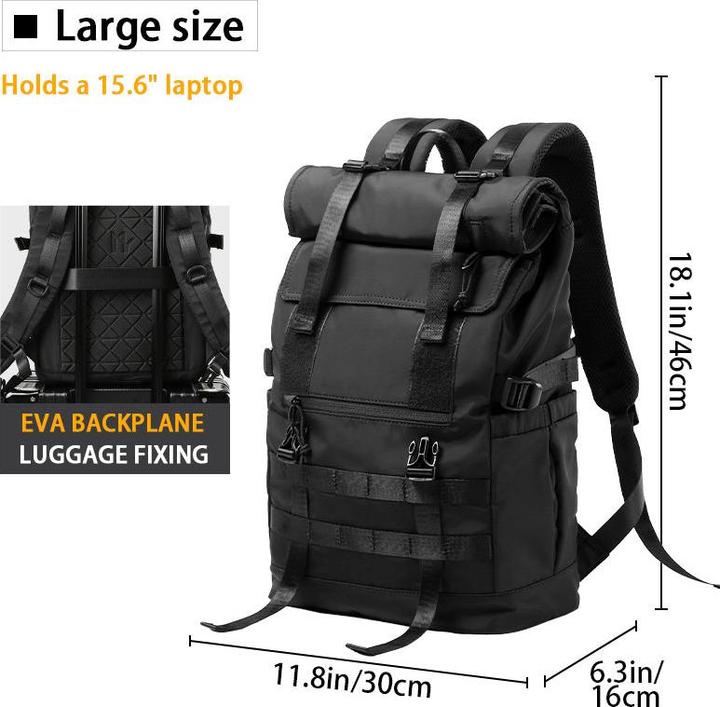 Immagine prodotto Only-Bags.Store Zaino da viaggio convertibile impermeabile di grande capacità, zaino alla moda, zaino per la