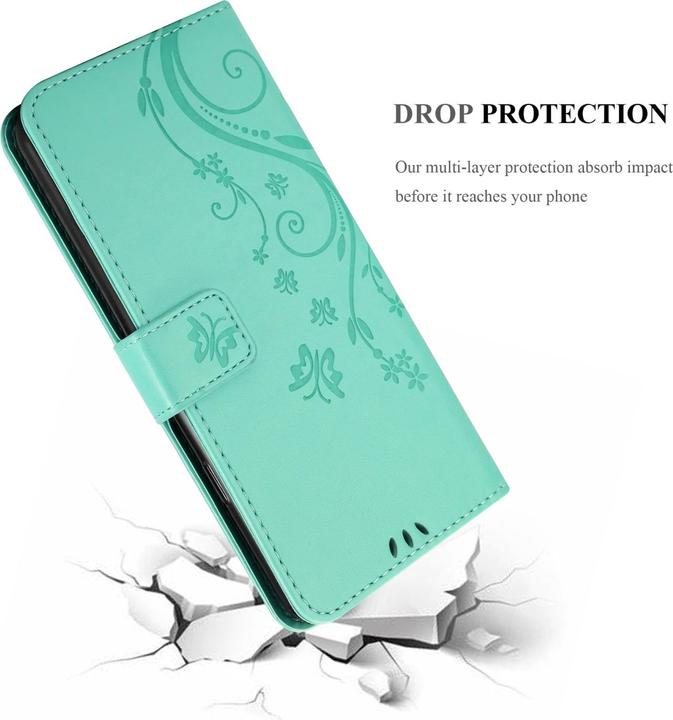 Actual product image Cadorabo Flower Book Case for Sony Xperia XZ1 COMPACT (Sony Xperia XZ1 Compact)