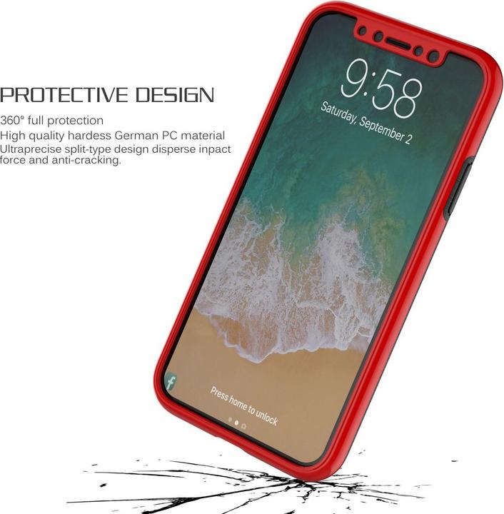 Produktbild König Design Handyhülle für Samsung Galaxy S7 Edge Schutzcase Backcover Bumper Etuis Case Rot (Samsung Galaxy S7 Edge)