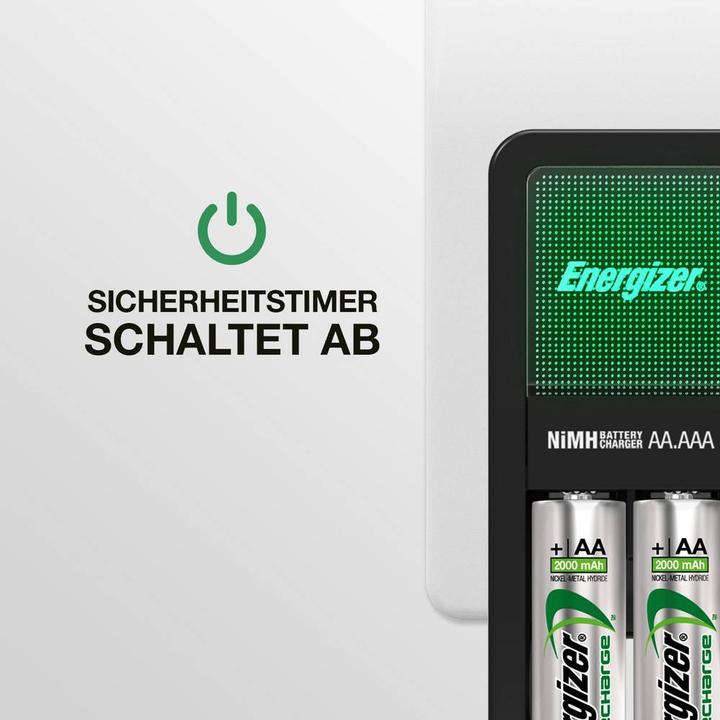 Image du produit Energizer Recharge Mini (2 pcs, AA, 2000 mAh, Piles rechargeables + chargeur)