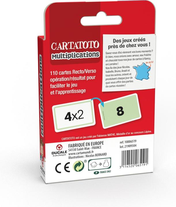 Actual product image Cartamundi Cartatoto Multiplication (French)