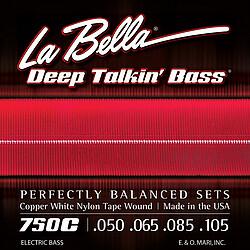 La Bella Bass 750C White Nylon 050/105 (Gitarre)