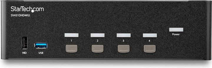 Produktbild StarTech KVM Switch HDMI 4 Port - 4K 30 Hz - KVM Extender für HDMI - KVM HDMI Umschalter