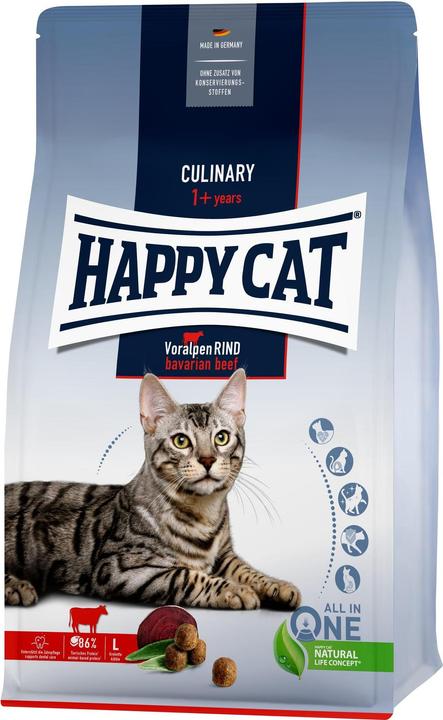 Image du produit Happy Cat Nourriture sèche Supreme Culinary Boeuf des Préalpes, 1.3 kg (Adulte, 1 pcs, 1300 g)