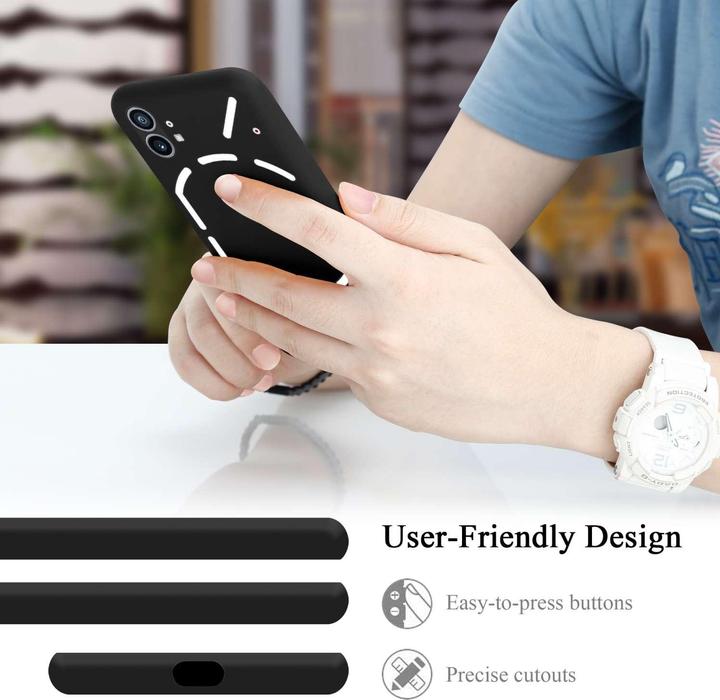 Actual product image Cadorabo Bumper TPU Liquid Silicone Case (Nothing Phone (1))