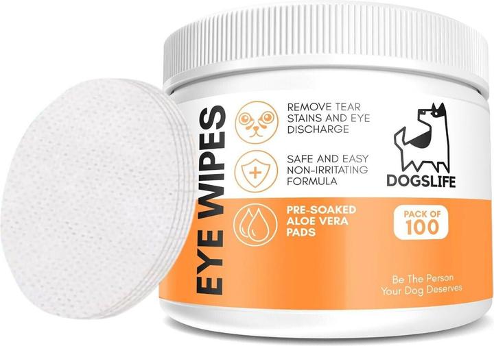 Image du produit DogsLife Lingettes pour les yeux Eye Wipes 100 pièces (Chien, 393.75 ml)