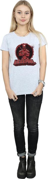 Immagine prodotto Deadpool Arms Crossed Maglietta Logo Donna (M)