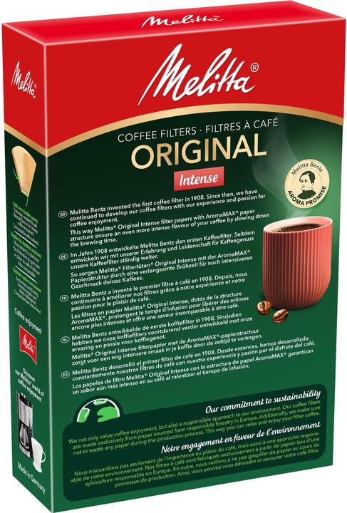 Actual product image Melitta Coffee filter Gourmet Intense 1x4 hvid 80 pcs.