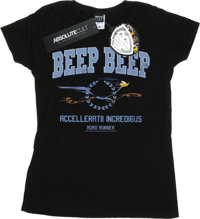 Actual product image Looney Tunes Womens/Ladies Road Runner Beep Beep Cotton T-Shirt (L)