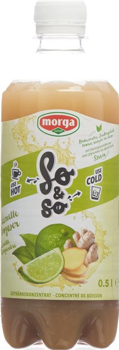 Actual product image So&So Lime-Ginger Concentrate with Stevia (1 x 5 cl)