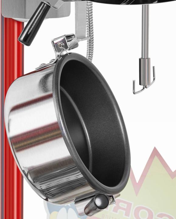 Produktbild Royal Catering Popcornmaschine Popcornmaker Snack-Automat retro 5 - 6 kg/h (16 l/h) 150 / 180 °C0 rot